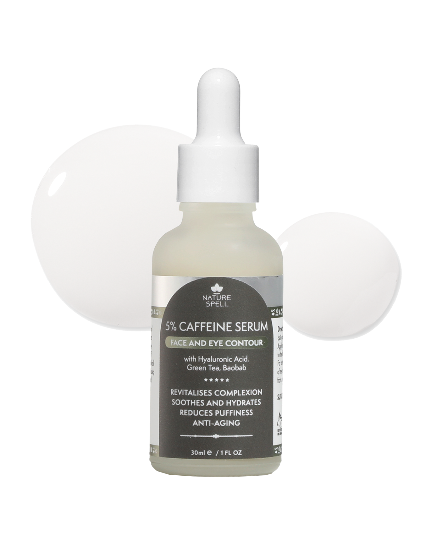 5% Caffeine Serum - Face & Eye Contour – Nature Spell USA