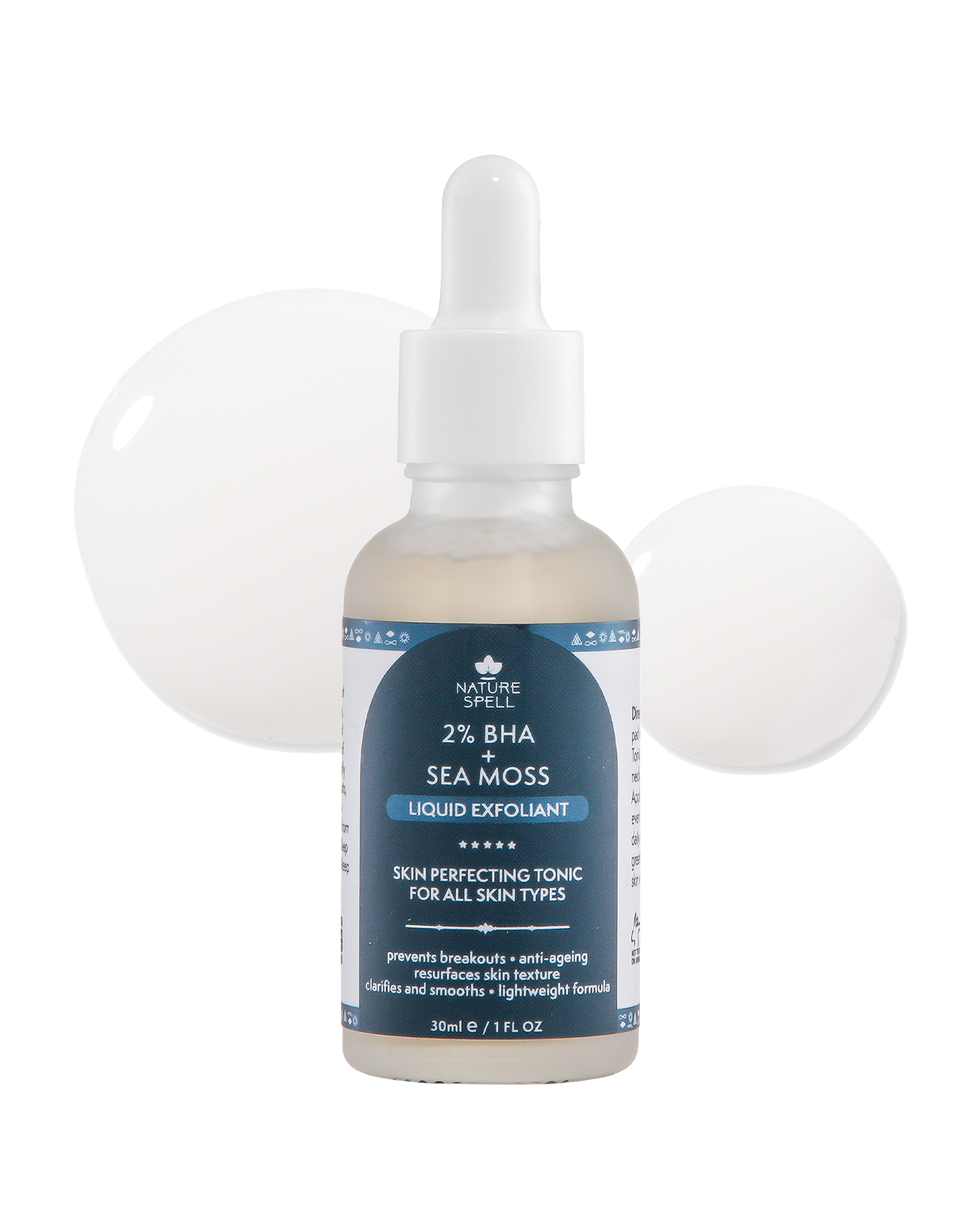 Nature Motic H2O MOISTURE ESSENCE EX 2本 2% BHA + Sea moss Liquid Exfoliant (Salicylic Acid) – Skin