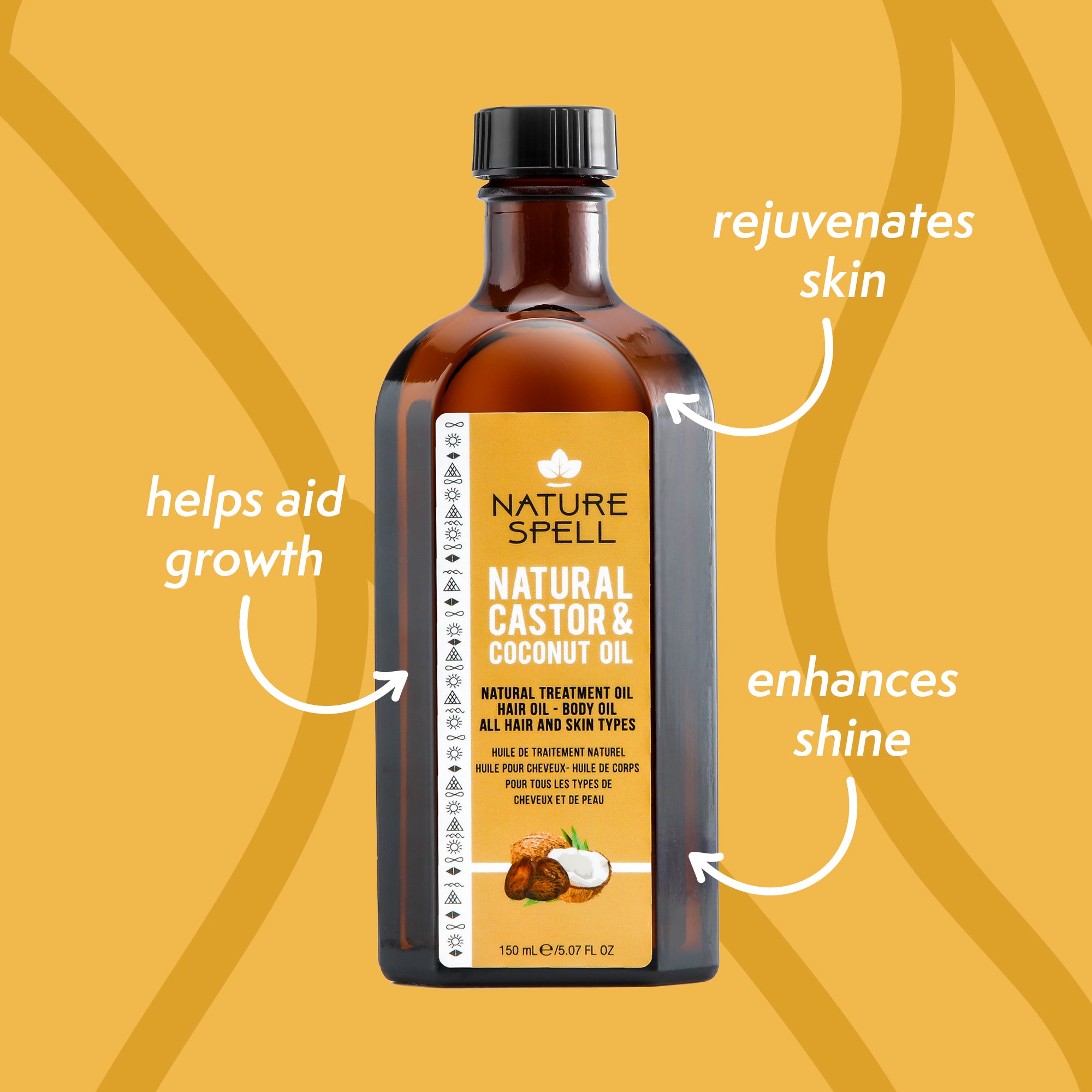 Coconut & Castor Oil for Hair & Skin