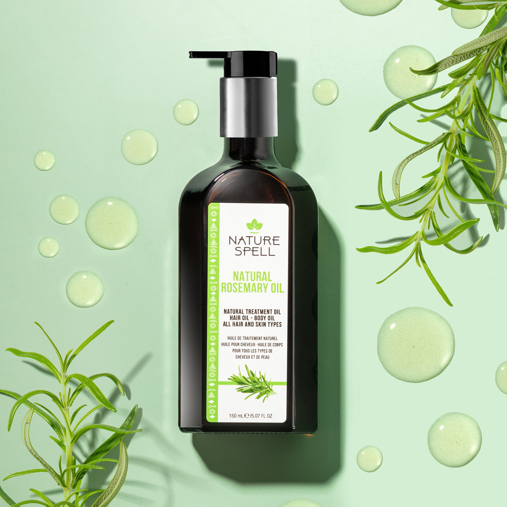 Rosmarin Haaröl Mit Batana Öl – 100% Natürlich, Fördert Haarwachstum, Gegen Haarausfall, 30 Ml (3er Set)