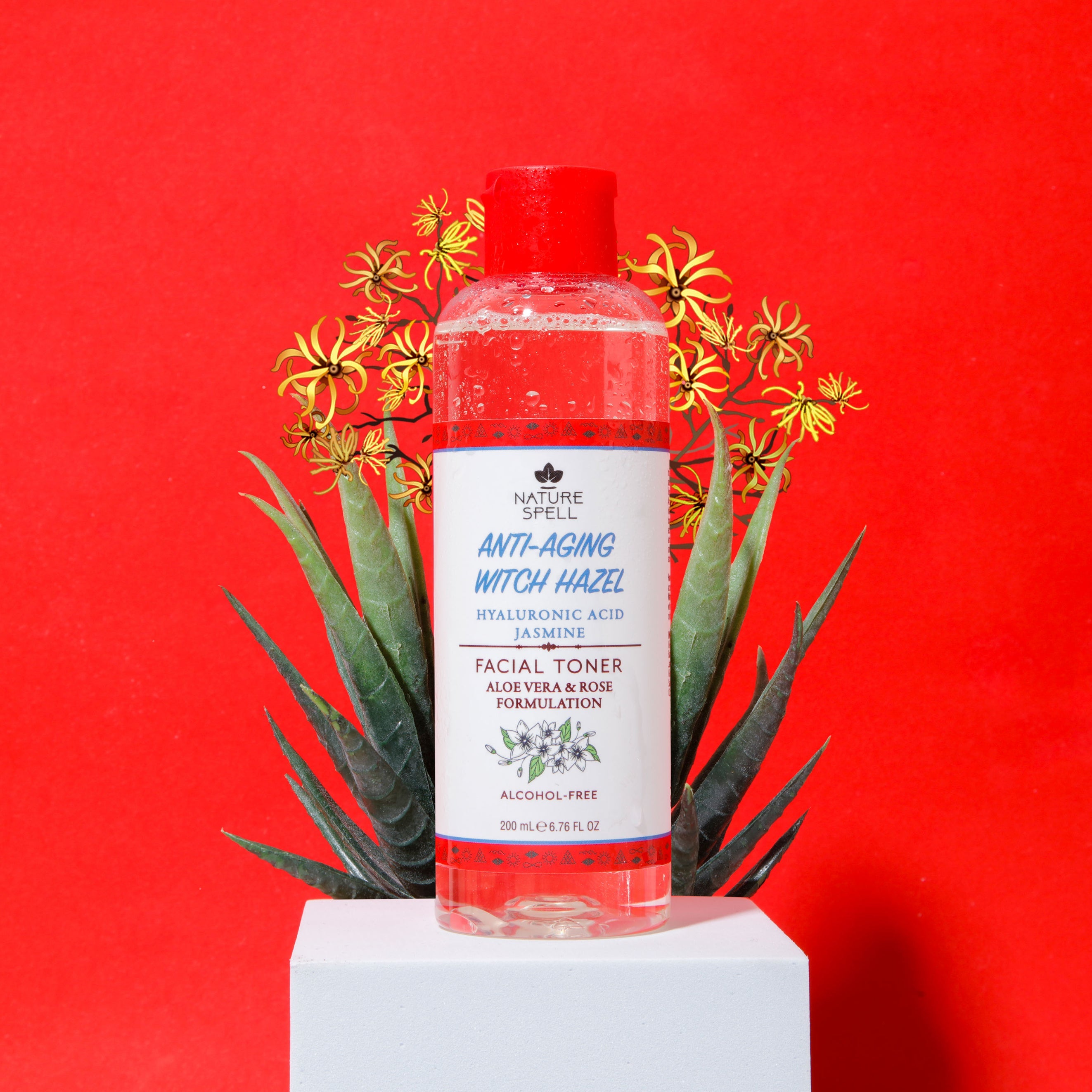 Anti Aging Witch Hazel Face Toner with Hyaluronic Acid – Nature Spell USA