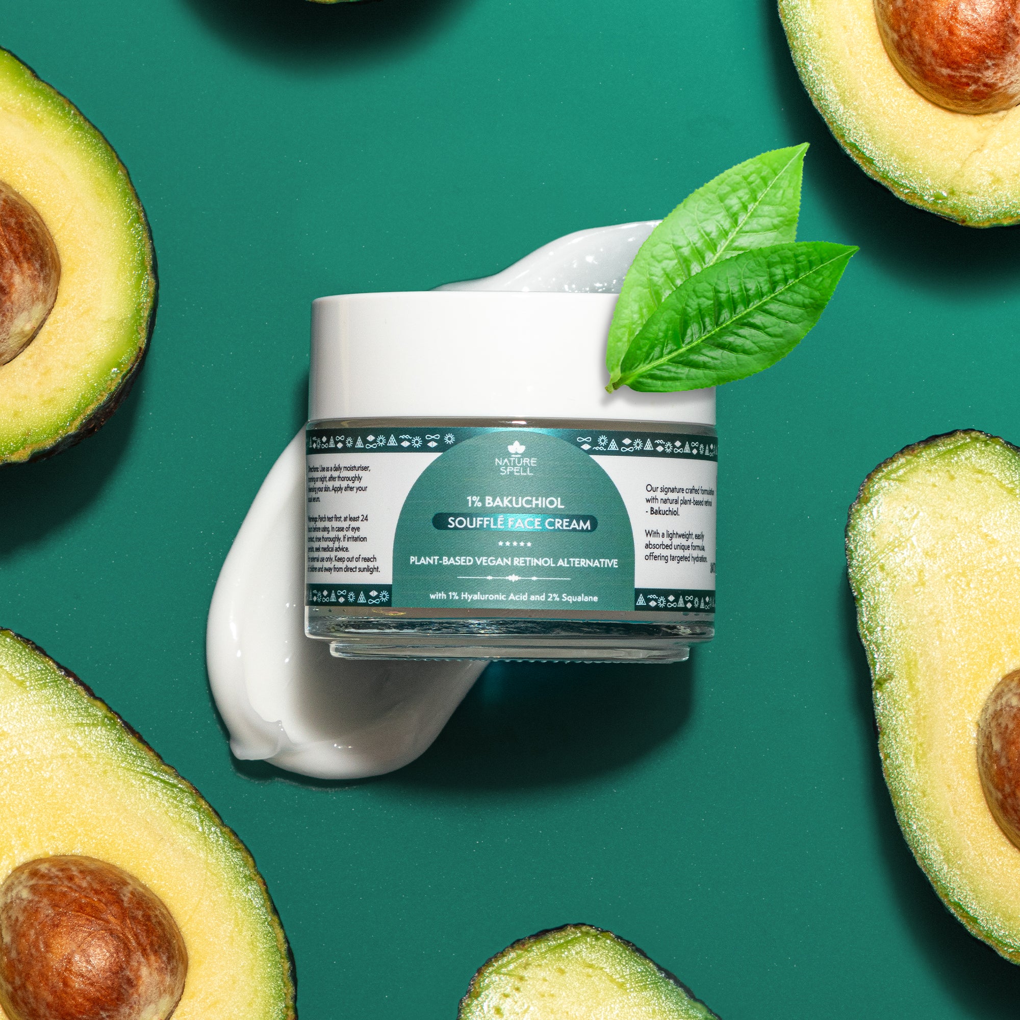 Vegan Retinol Face Moisturiser - 1% Bakuchiol & 1% Hyaluronic Acid