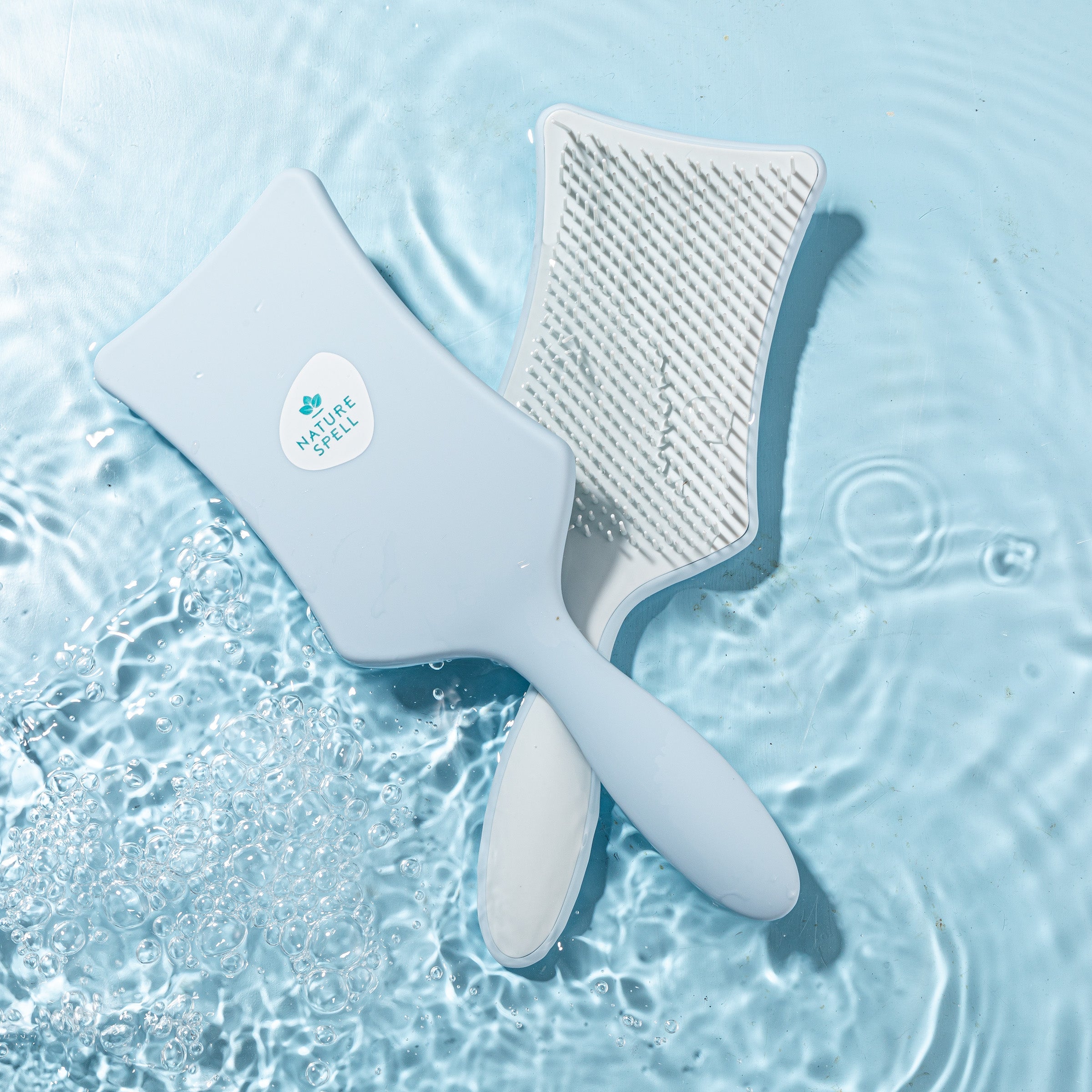 No Knots Detangling Hair Brush - Matt Blue