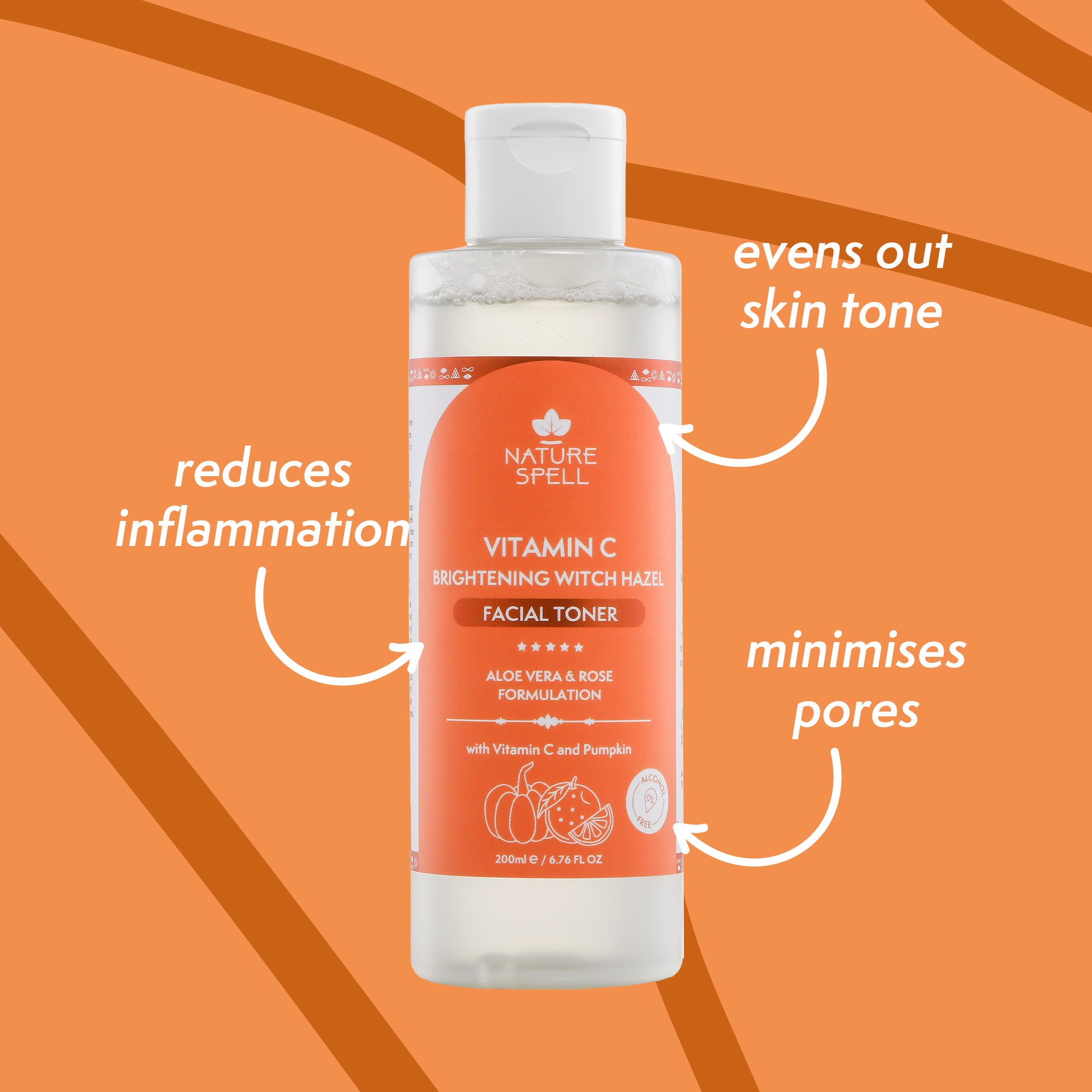 Brightening Witch Hazel Face Toner with Vitamin C – Nature Spell USA