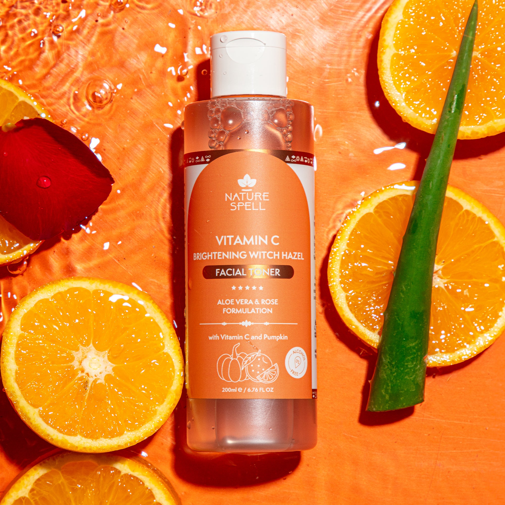 Brightening Witch Hazel Face Toner with Vitamin C