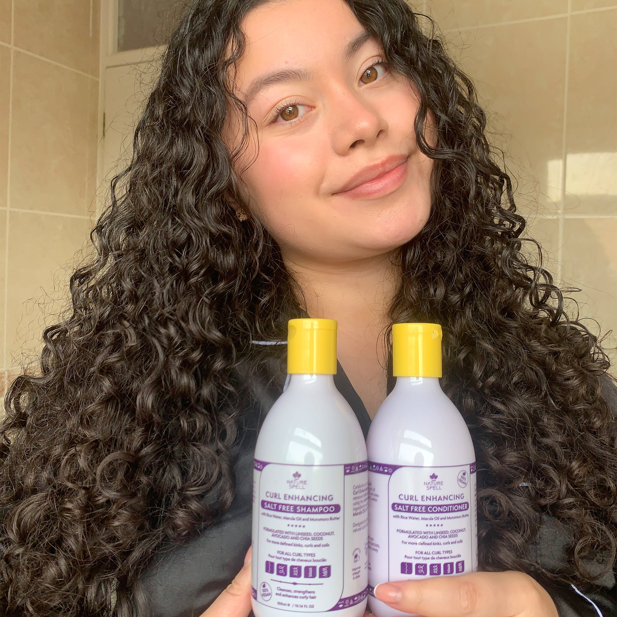 Nature Spell Bond Repair Shampoo And Conditioner Set 300ml X2 Strengthens Hair Structure Suitable For All Hair Types Vegan Keratin Hair Treatment