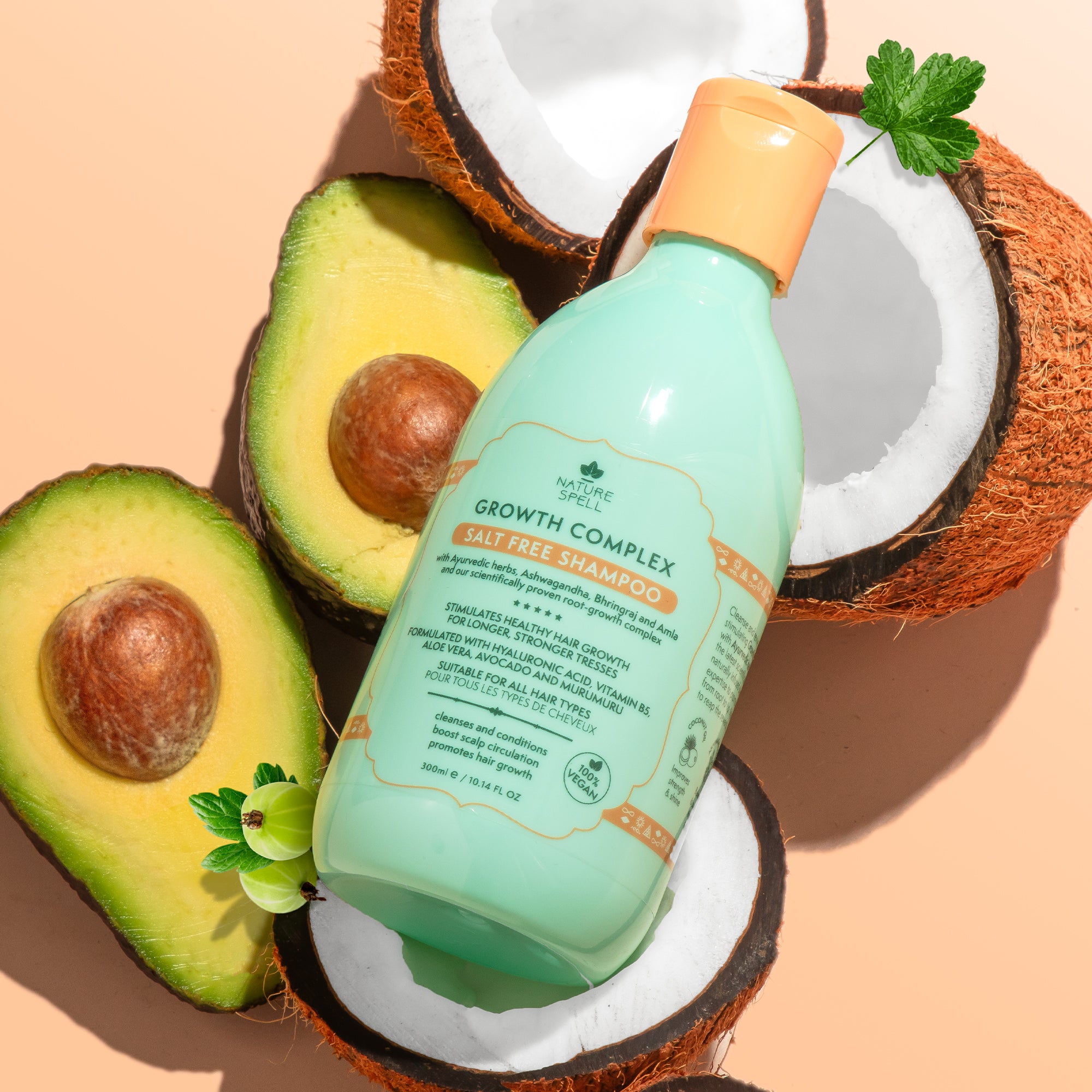 Growth Complex Salt Free Shampoo and Conditioner 300ml Duo
