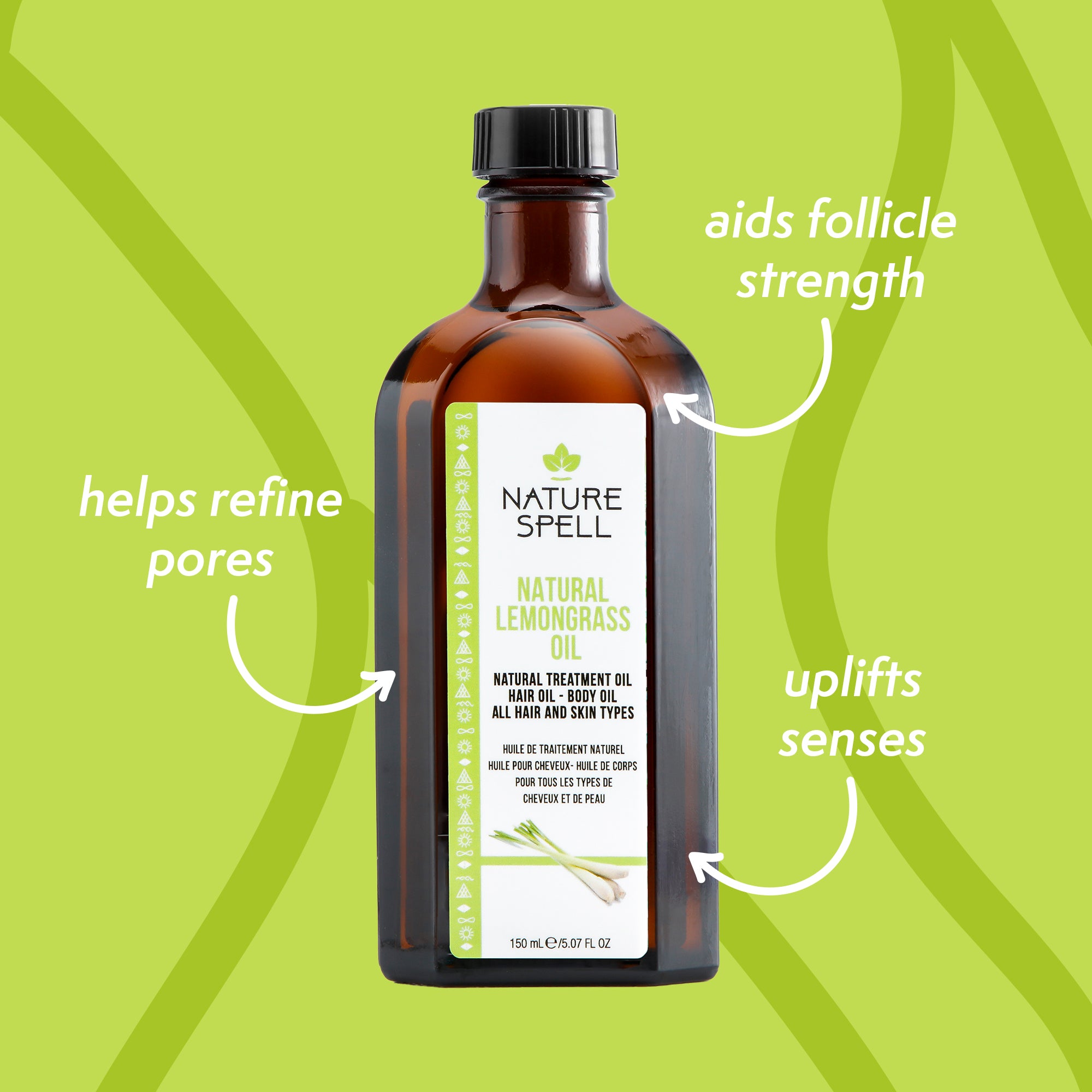Lemongrass Oil For Hair & Body