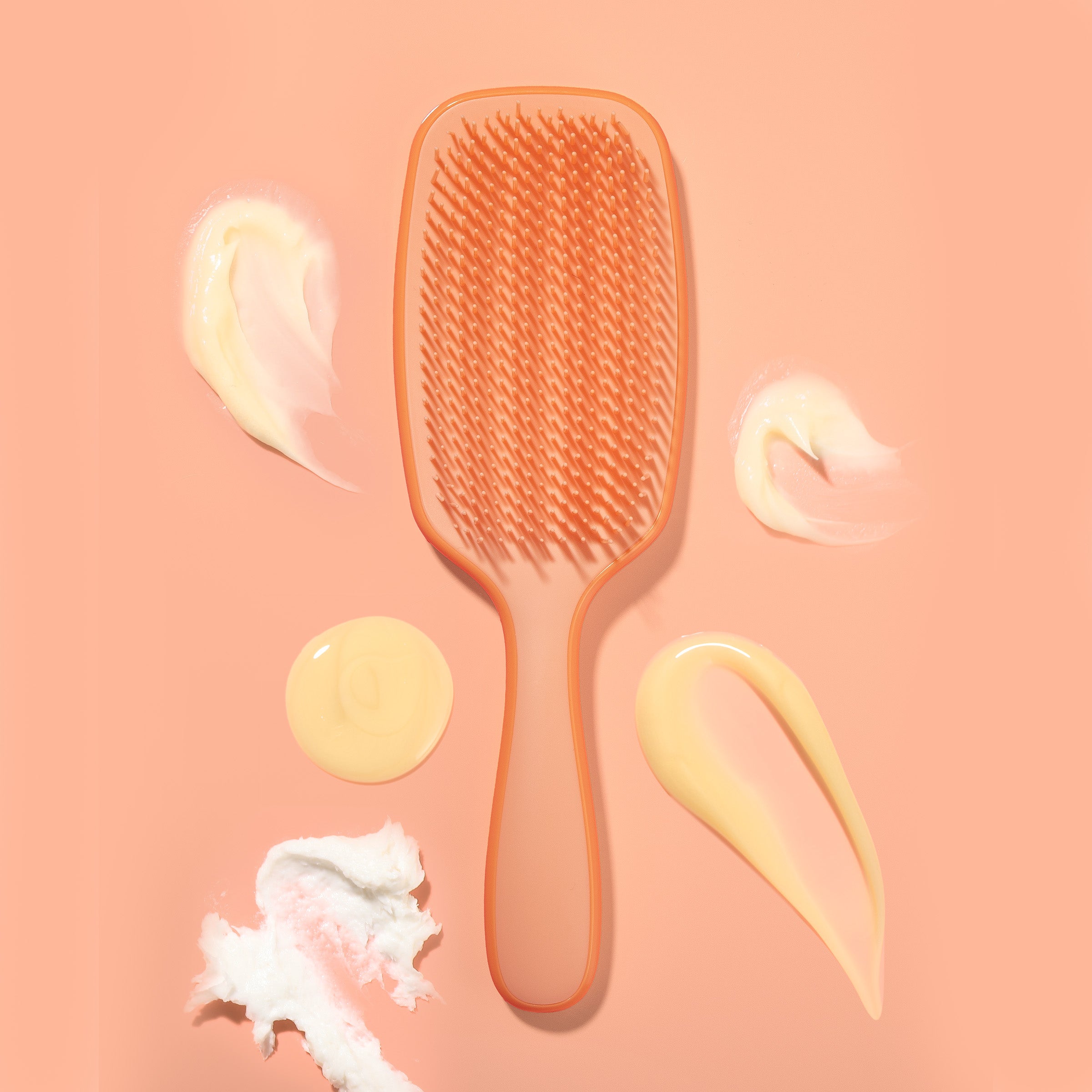 No Fuss Detangler Brush - Glossy Orange