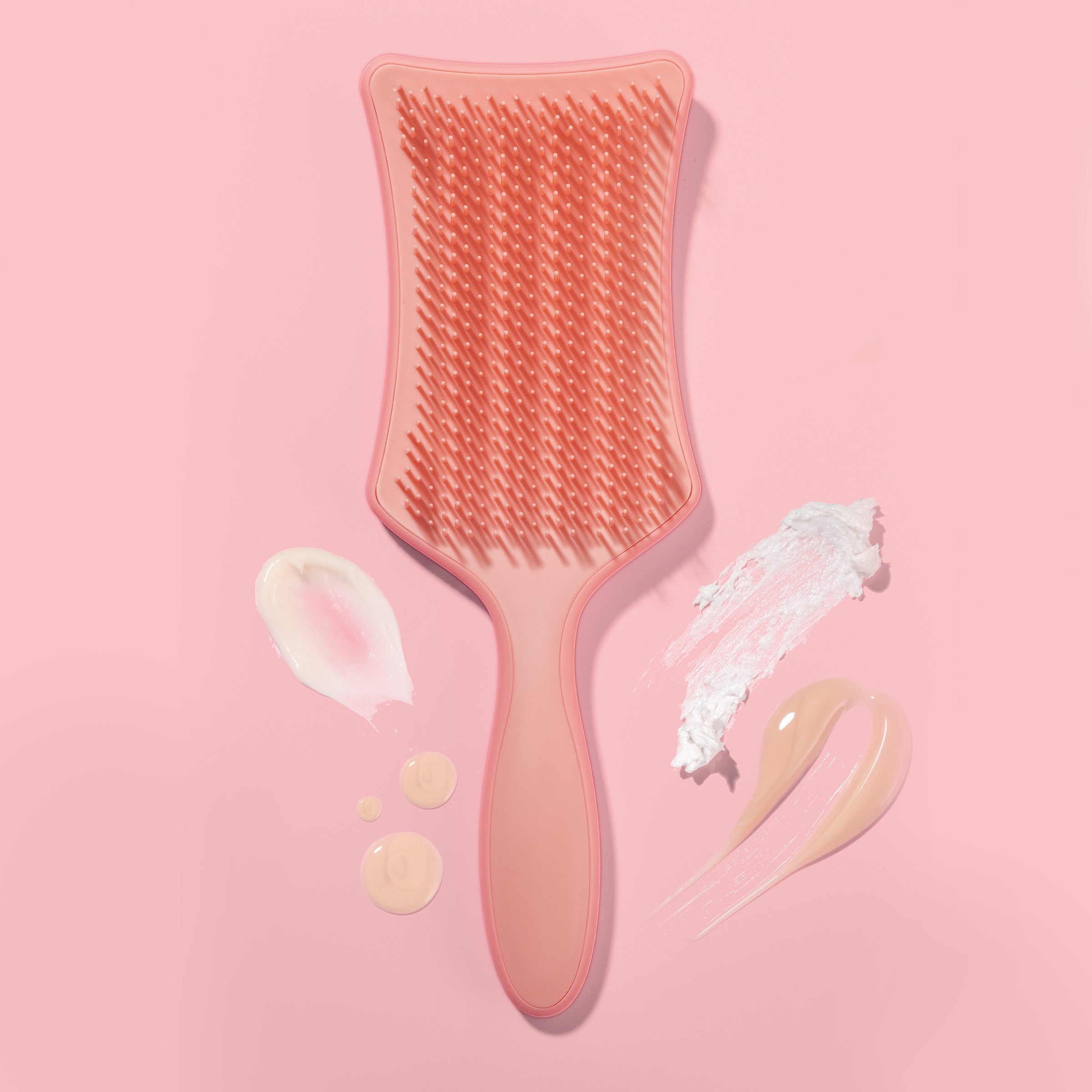No Knots Detangling Hair Brush - Matt Pink