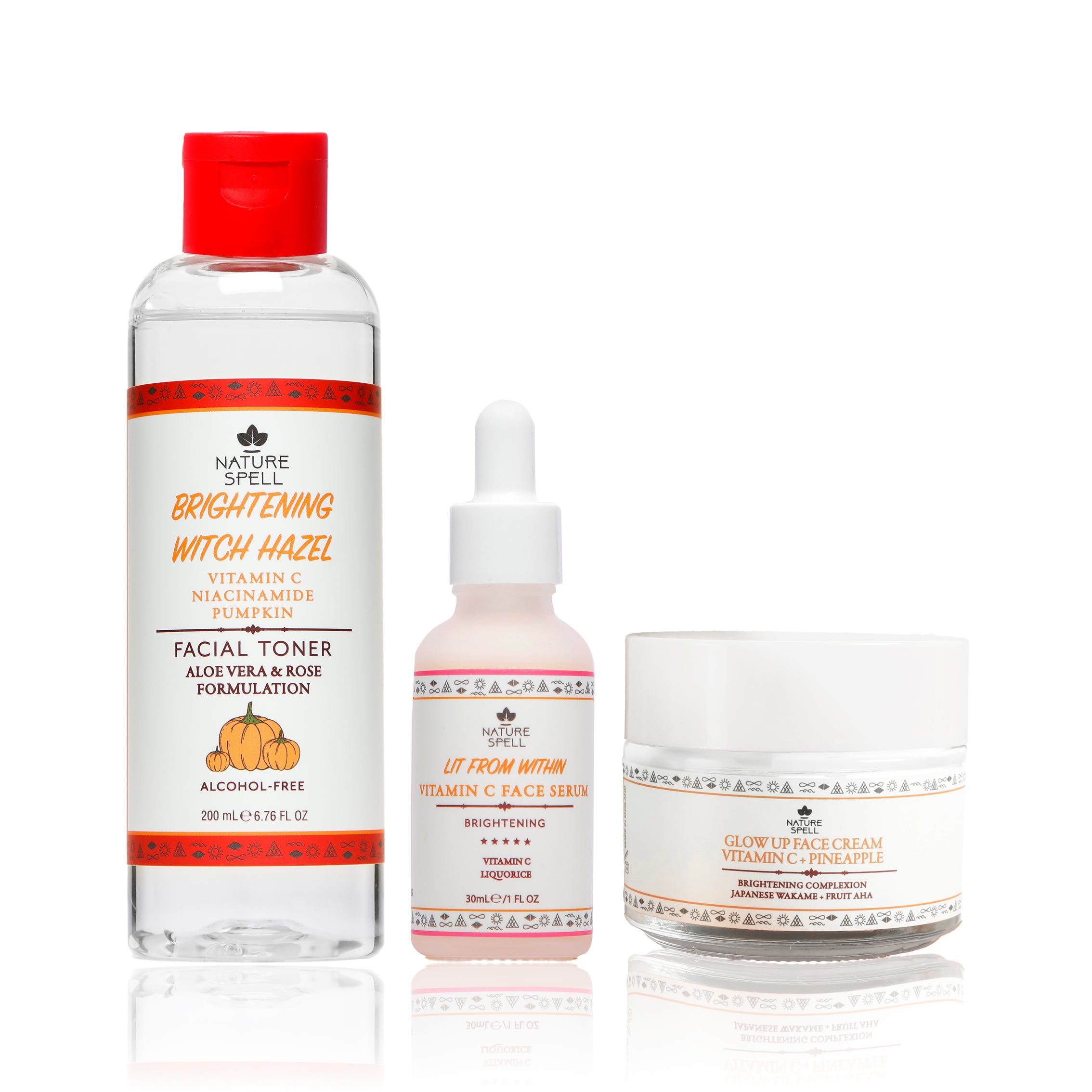 Vitamin C Brightening Skincare Set - Toner + Serum + Moisturiser ...