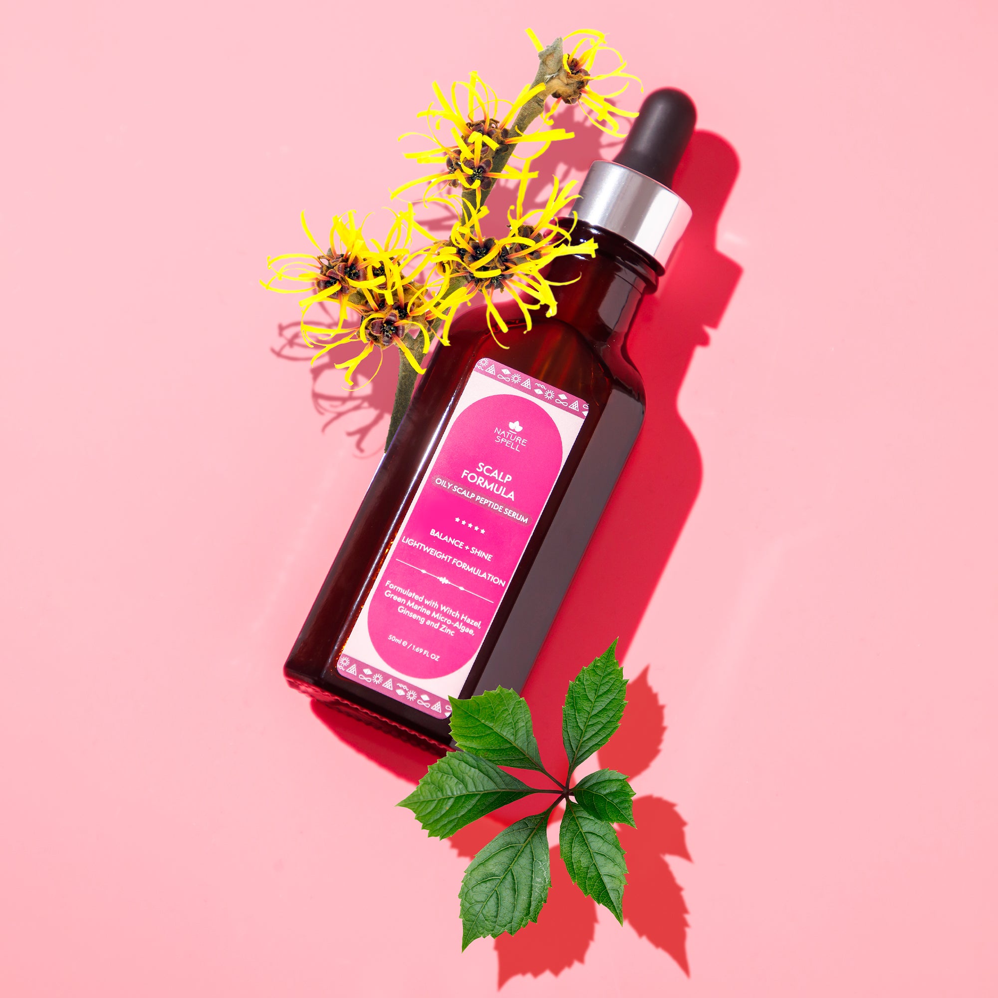 Oily Scalp Formula - Balance & Shine Peptide Serum for Oily Scalp with Ginseng + Witch Hazel