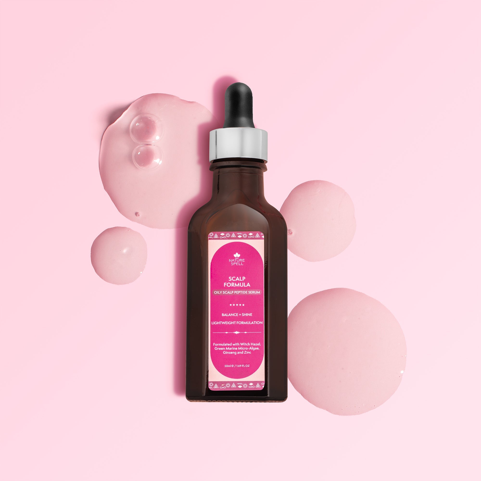 Oily Scalp Formula - Balance & Shine Peptide Serum for Oily Scalp with Ginseng + Witch Hazel