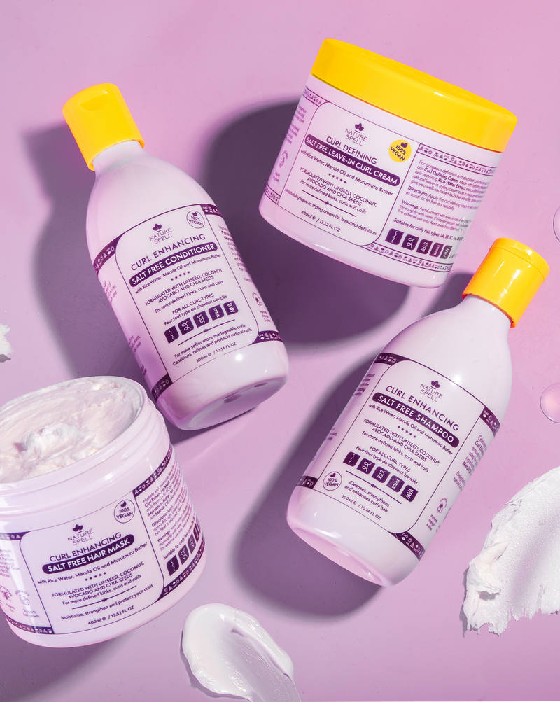 Curl Enhancing Haircare Collection - Shampoo, Conditioner, Hair Mask, Leave in Curl Cream