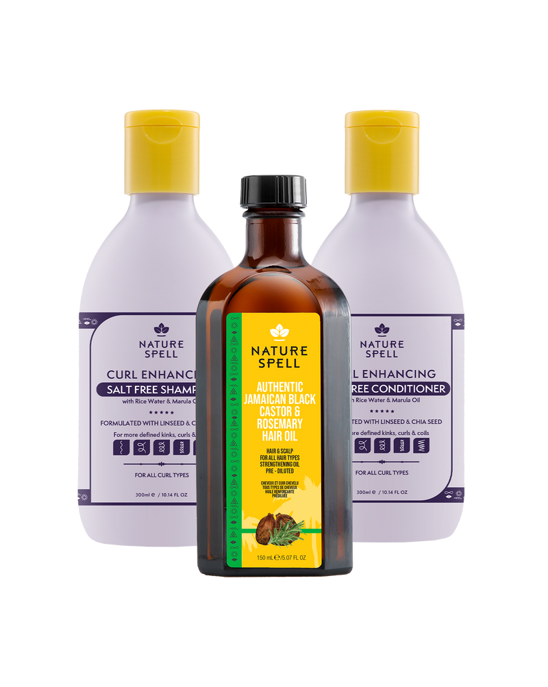 curl enhancing haircare trio