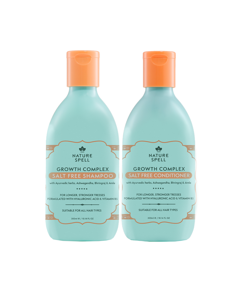 Growth Complex Salt Free Shampoo and Conditioner 300ml Duo
