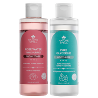 Glass Skin Duo: Rose Water Toner & 100% Pure Glycerine