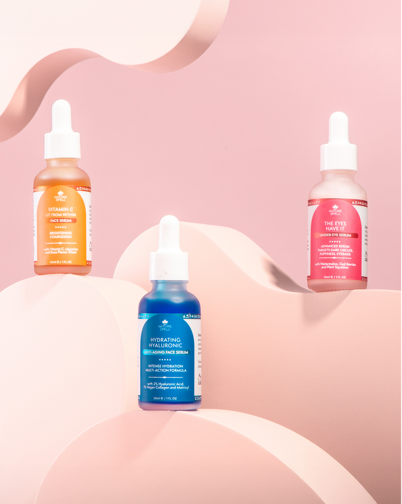 Supreme Serum Skincare Trio: Vitamin C Brightening Serum, Hyaluronic Acid Hydration Serum & Dark Circle Corrector Under Eye Serum