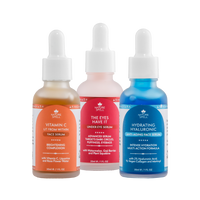 Supreme Serum Skincare Trio: Vitamin C Brightening Serum, Hyaluronic Acid Hydration Serum & Dark Circle Corrector Under Eye Serum