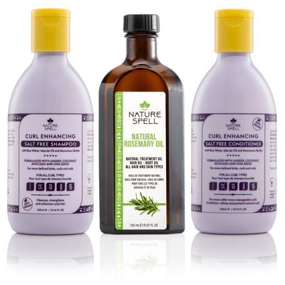 Curl & Grow Set Rosemary Oil Curl Enhancing Shampoo & Conditioner