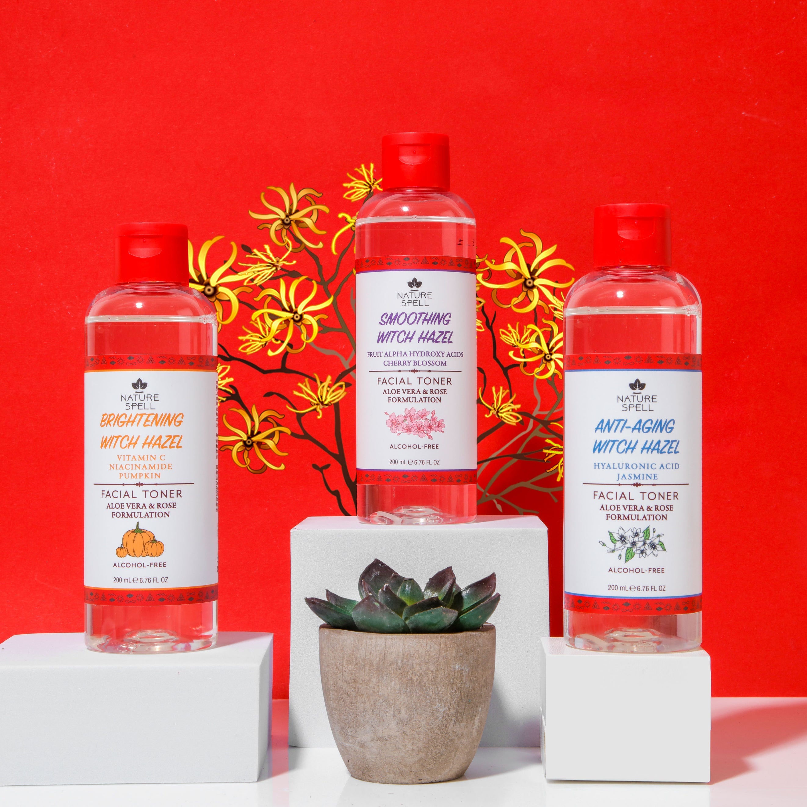 Anti Aging Witch Hazel Face Toner with Hyaluronic Acid – Nature Spell USA