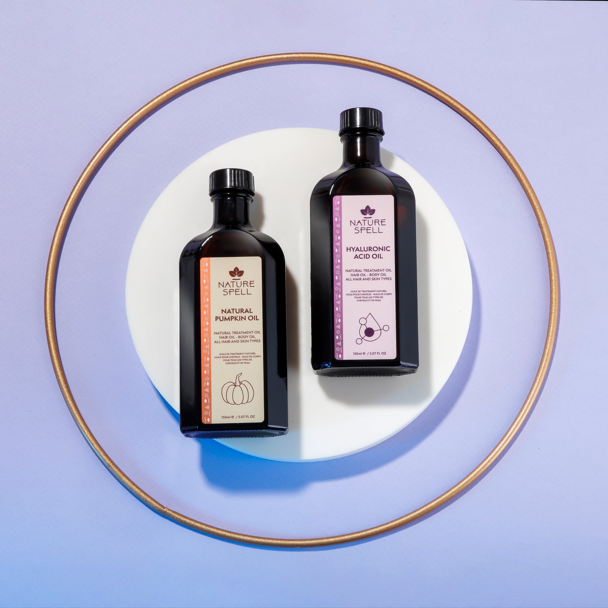 Duo Elixir: Hyaluronic Acid & Pumpkin Hair Oils - The Harmony of Hydration and Growth